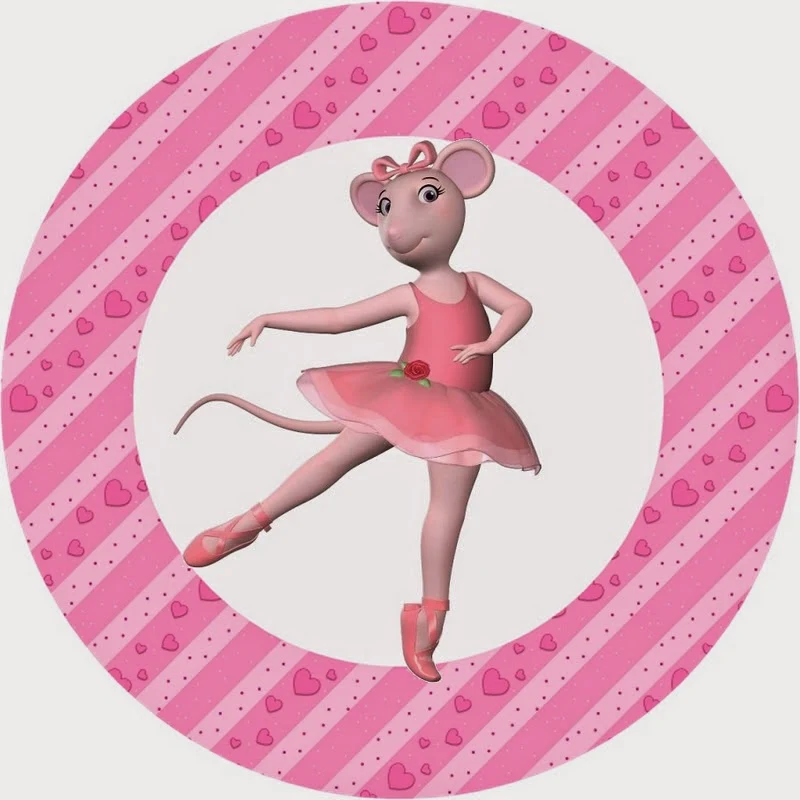 Angellina Ballerina, Toppers or Free Printable Candy Bar Labels.