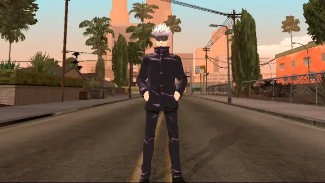 تحميل مود غوجو ساتورو من أنمي Jujutsu Kaisen - جاتا سان اندرس للاندرويد