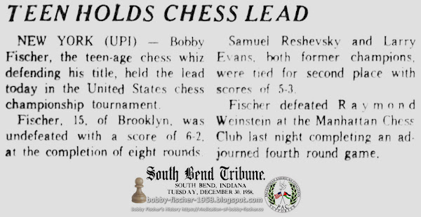 Teen Holds Chess Lead