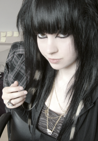 black hairstyles for long hair. Black Emo Hairstyles