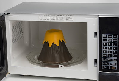 Eruption Disruption Microwave Cleaner, Clean Your Microwave In Minutes With This Fun Erupting Volcano