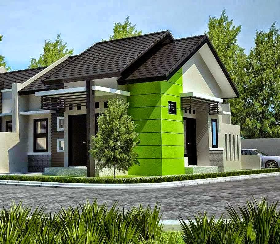 Inspirasi 39 Kombinasi  Cat  Depan Rumah  Warna  Hijau Paling 