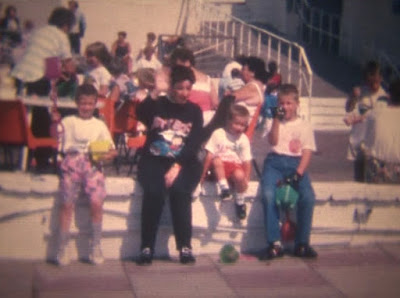 Gottfried family on holiday at Barry Island in 1989