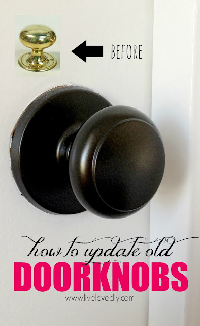 The surreptitious to updating sometime brass doorknobs How To Update Old Brass Doorknobs With Spray Paint