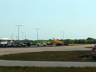 Parking lot behind the VAB