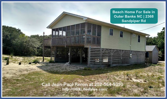 Escape to the beach and live in this lovely 2 bedroom Outer Banks NC home for sale which is located in a 4x4 beach community. 