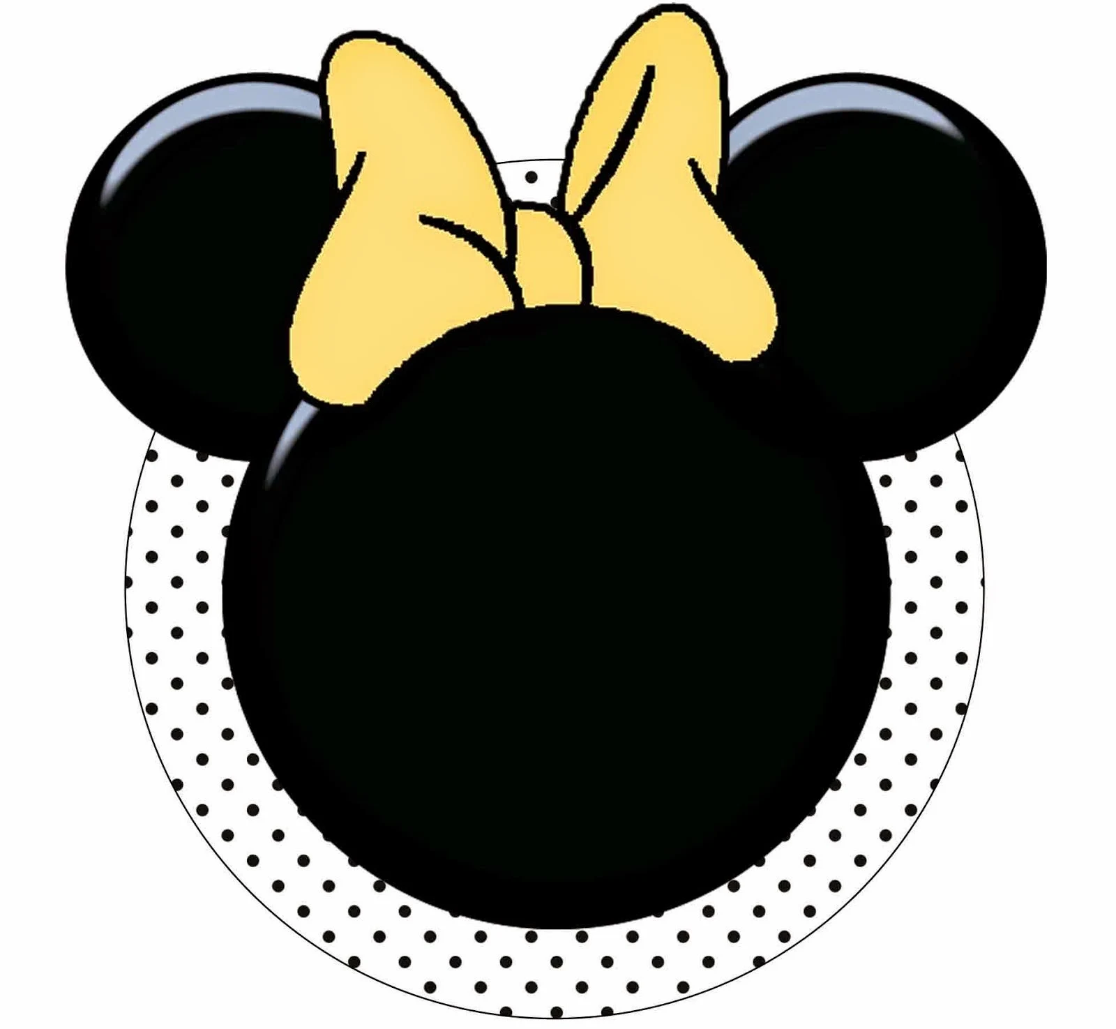 Toppers o Etiquetas para Imprimir Gratis de Minnie Mouse Rojo. 