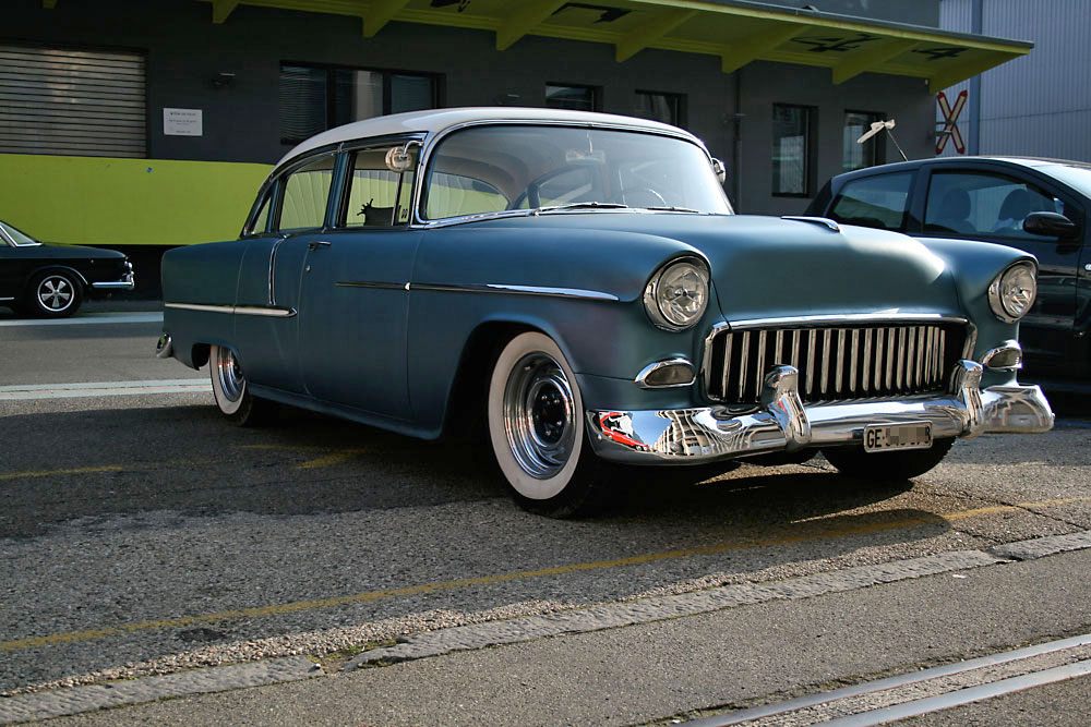 Fred's fast 1955 Chevy looking good even when standing still