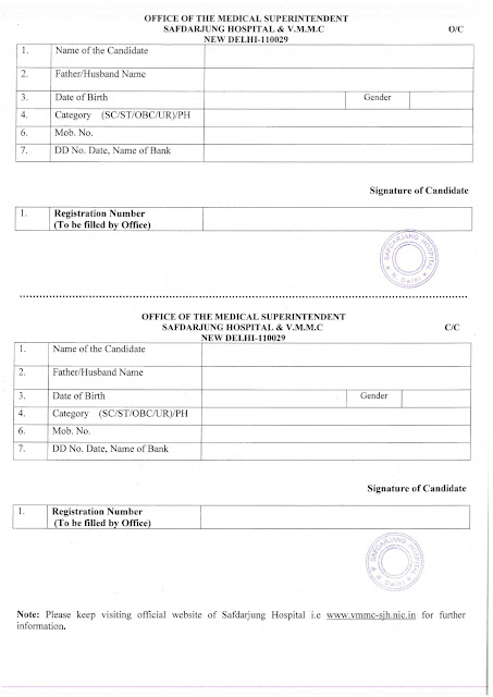 Recruitment of staff nurse in contractual basis for 3 month in sabdarganj hospital New Delhi