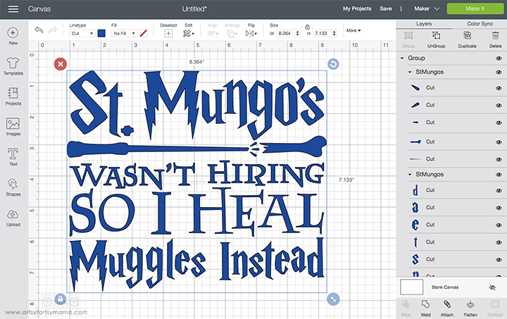 St. Mungo's Harry Potter Nurse Shirt with Free Cut File