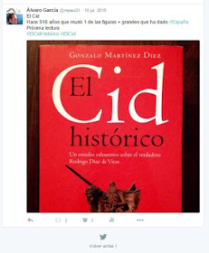 El Cid Histórico - Gonzalo Martínez Díez - Planeta - Álvaro García - el troblogdita - ÁlvaroGP - El Cid - Rodrigo Díaz de Vivar - Twitter - @repaci31