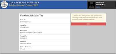 Konfirmasis Data Panduan Ujian Berbasis Komputer (UNBK, UBK, USBK, Dll)