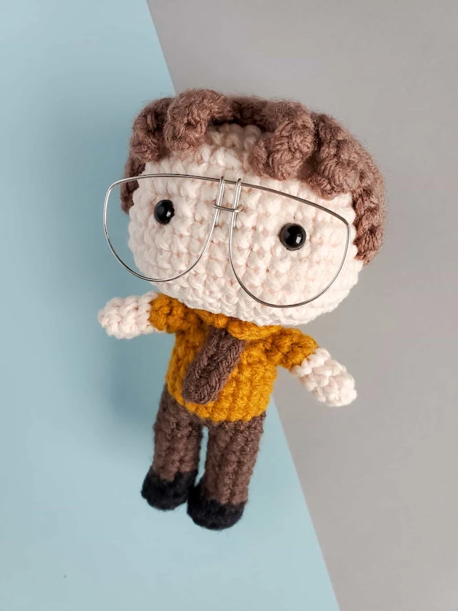 Assistant to the Regional Manager Dwight Schrute Amigurumi Doll Free Crochet Pattern
