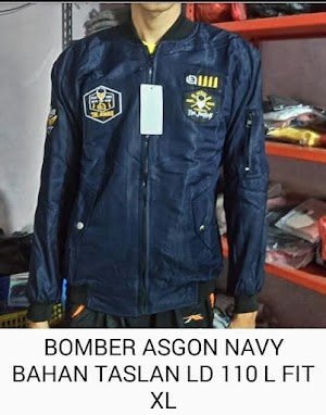 Jaket bomber asgon navy