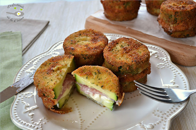 BOCADITOS DE CALABACIN CON JAMON Y QUESO