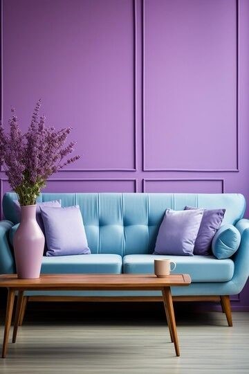 how to pair lavender and teal wall paints