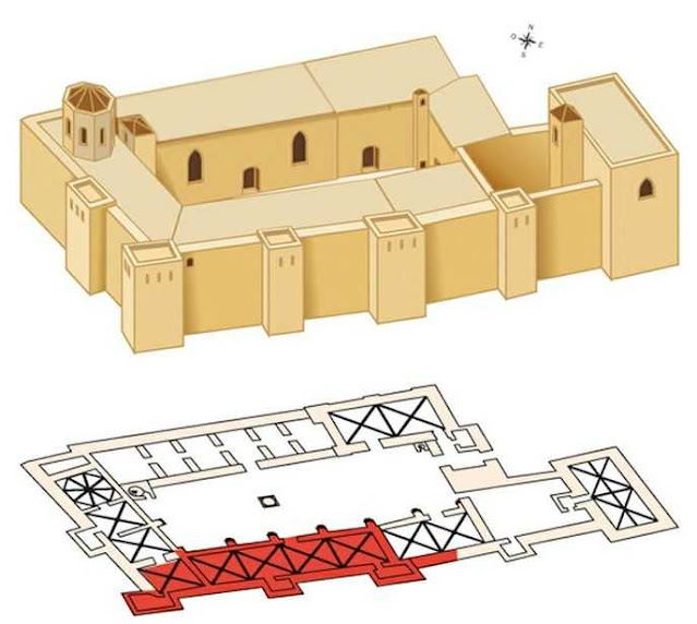 esquema del Castillo del Rey en Lleida