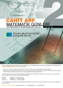 Cahit Arf Matematik Günleri 2 2013