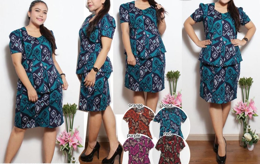  Model  Baju  Batik  Untuk  Wanita Gemuk  Agar Terlihat Langsing 