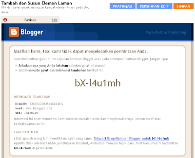 Blogger Error bX-l4u1mh