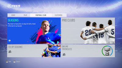 FIFA 19 Official Graphic Menu for FIFA 14 by DerArzt26