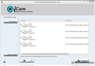 Download iCare Data Recovery Software 4.5.2 (32+64 bit) + REG. KEY (FULL)
