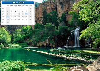 Nature Desktop Calendar 2013 Wallpapers