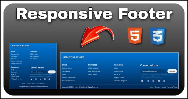Create-a-Modern-Responsive-Footer-using-HTML-and-CSS