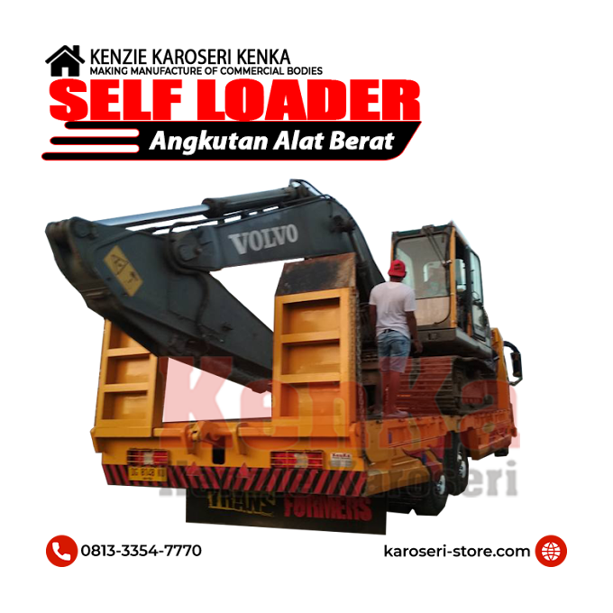 Jual Karoseri Self Loader ( Angkutan Alat Berat ) - Indonesia