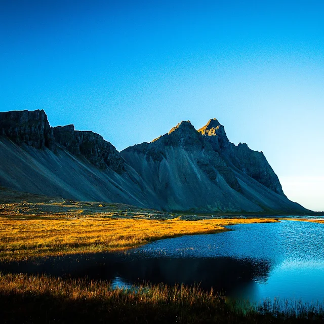 Nature Blue Sky Lake Mountain 