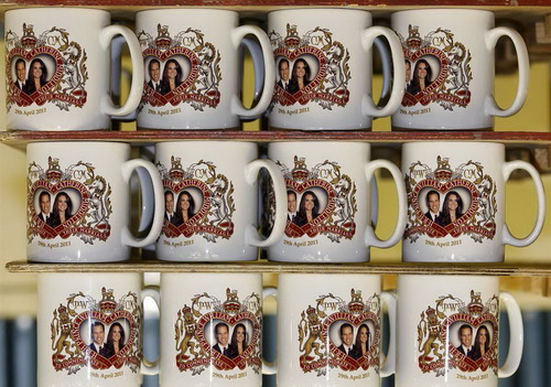 royal wedding memorabilia revealed. kate wedding memorabilia.