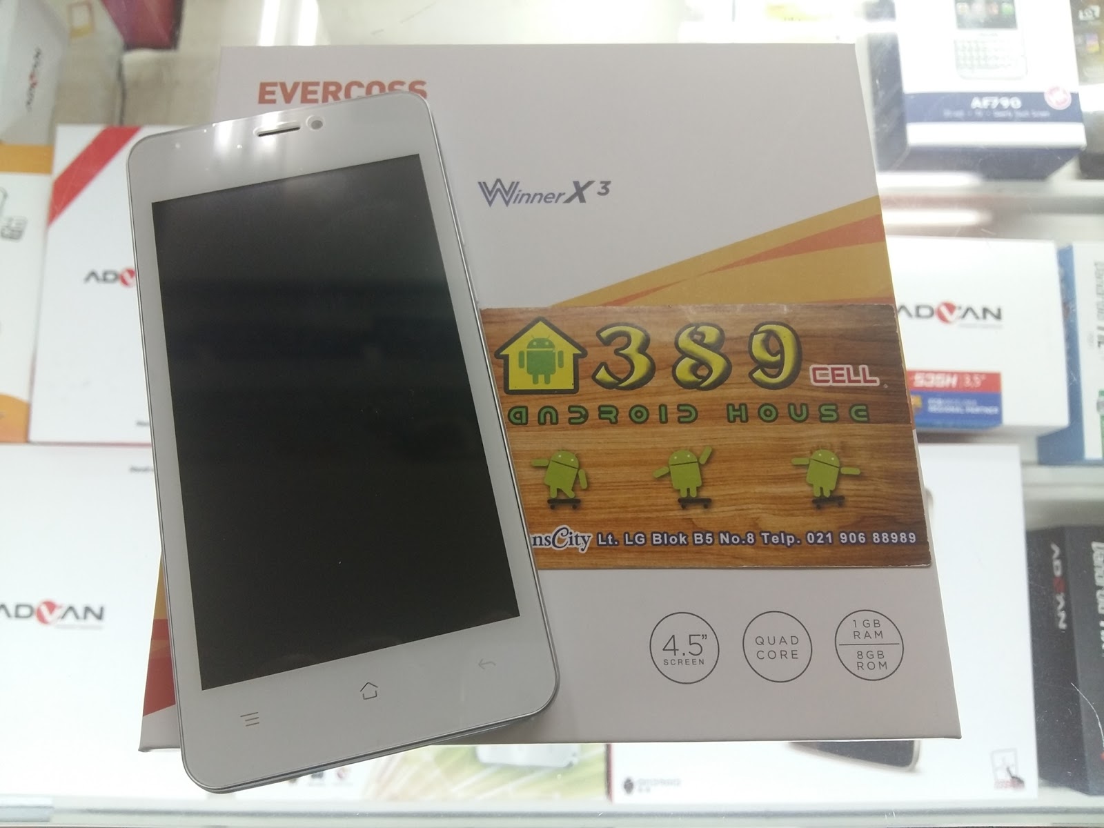 Harga Evercoss Winner X3 A65B Spesifikasi Lollipop RAM 1GB Layar