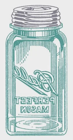 Vintage Mason Jar Mirror Image