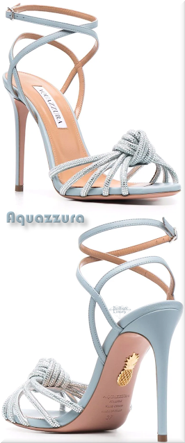 ♦Aquazzura ice blue So Nude PVC sandals #aquazzura #shoes #blue #brilliantluxury