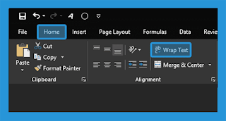 cara enter di cell excel