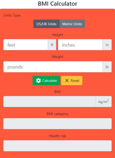 BMI Calculator Project Using JavaScript | Beginners