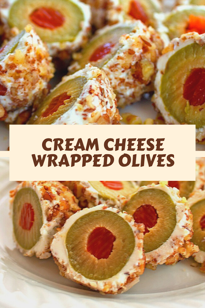 CREAM CHEESE WRAPPED OLIVES