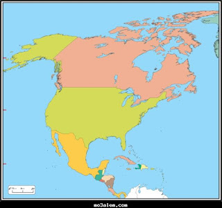 اطلس خرائط قارة امريكا الشمالية 
