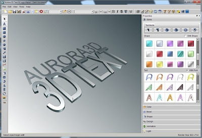 AURORA 3D TEXT LOGO MAKER 12.05.15 TERBARU