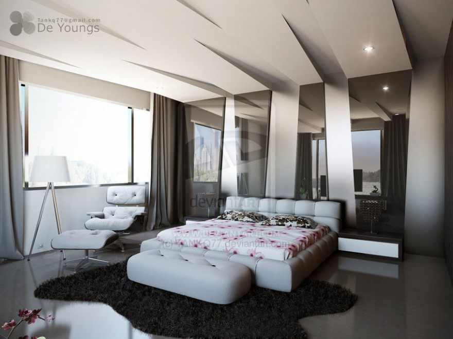 Modern pop  false ceiling designs  for bedroom  interior 2014 