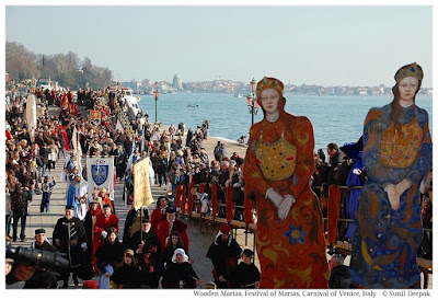 Festival of Marias during Carnival of Venice, Italy - © Images by Sunil Deepak