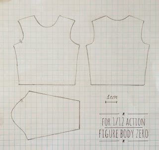 1:12 Long Sleeve T-Shirt for Action Figure Body Zero