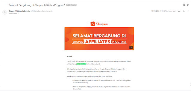 daftar shopee affiliate tanpa minimal followers