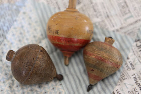 Antique spinning tops