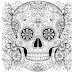 Calavera Skull day of the dead coloring pages