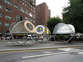 Tumbling Mirages by Dennis Oppenheim, Union Square Park, New York