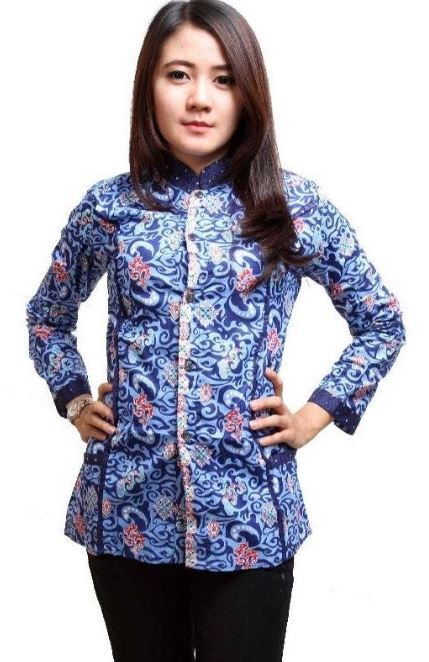 10 Model  Baju  Batik  Atasan  Kerja Wanita  Terbaru  2019