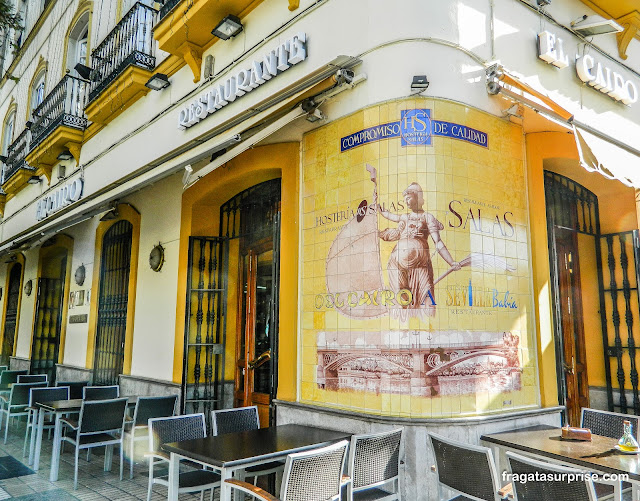 Restaurante no Centro Histórico de Sevilha