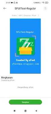Cara Instal Font Menggunakan zFont
