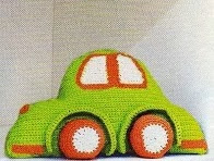 PATRON GRATIS COJIN COCHE DE CROCHET 3465